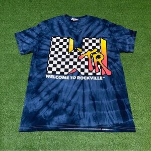 Official Welcome to Rockville 2024 Festival T-Shirt Blue Crystal Wash Sz Medium